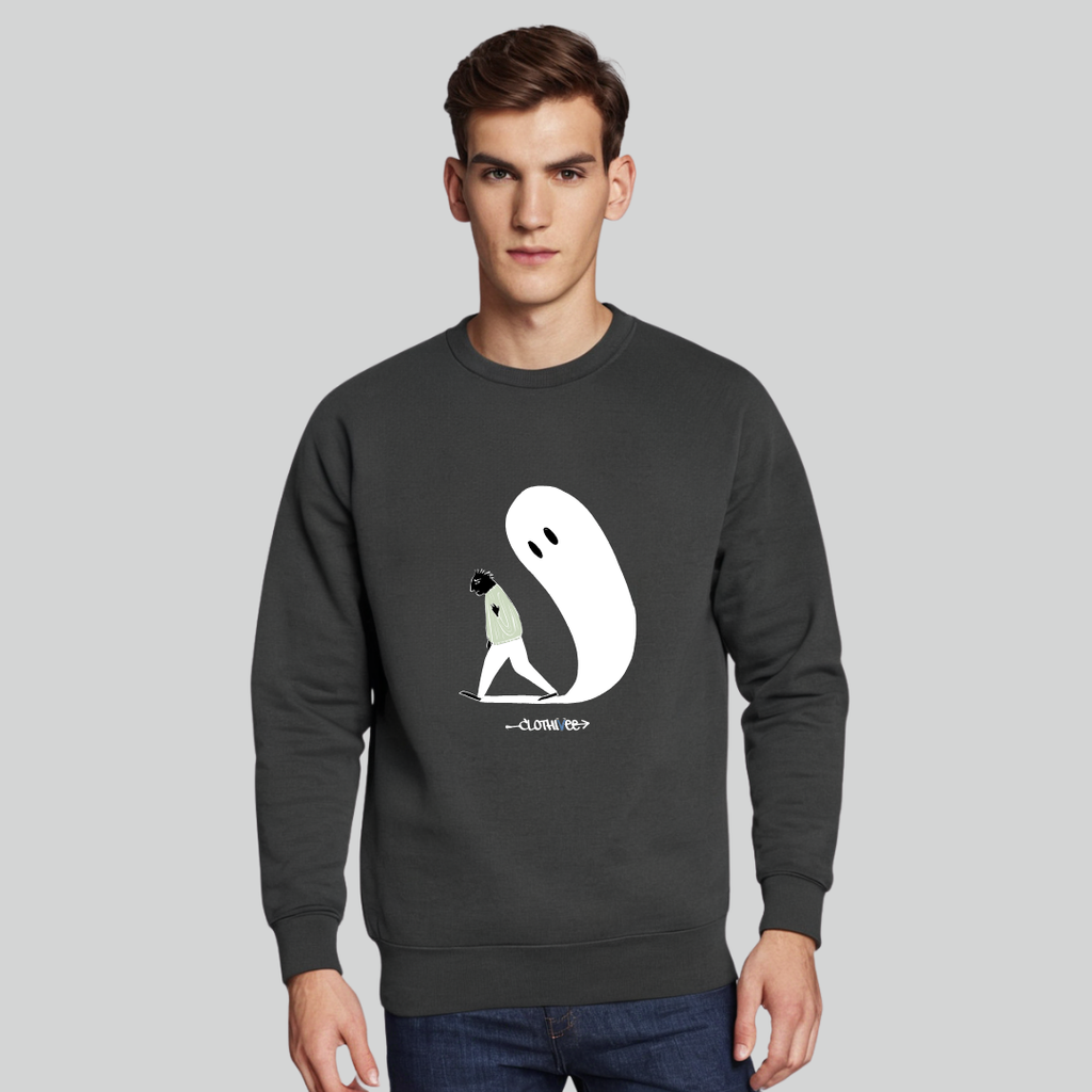 Clothivee Haunting Steps Crew Neck Sweatshirt