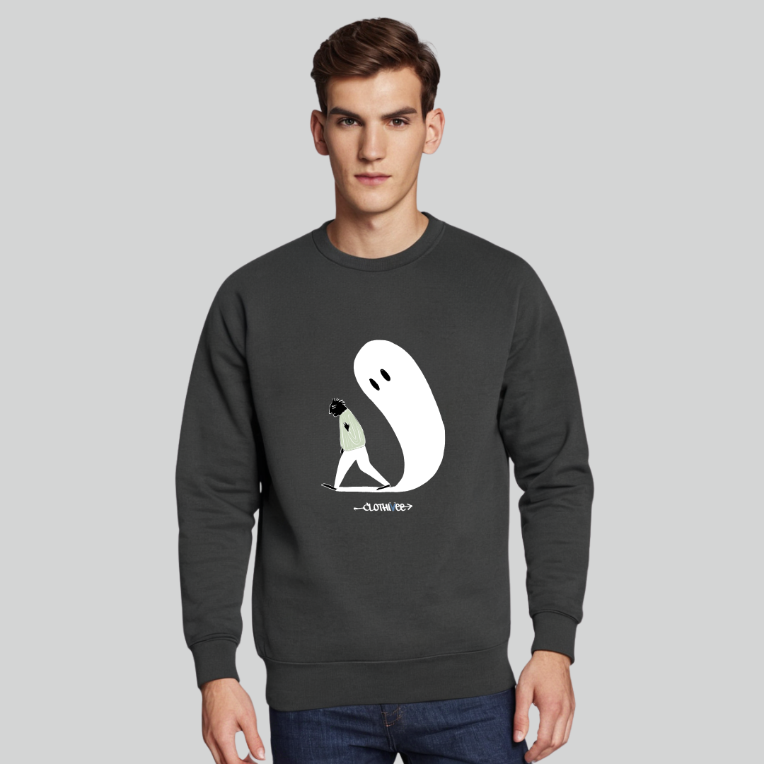 Clothivee Haunting Steps Crew Neck Sweatshirt