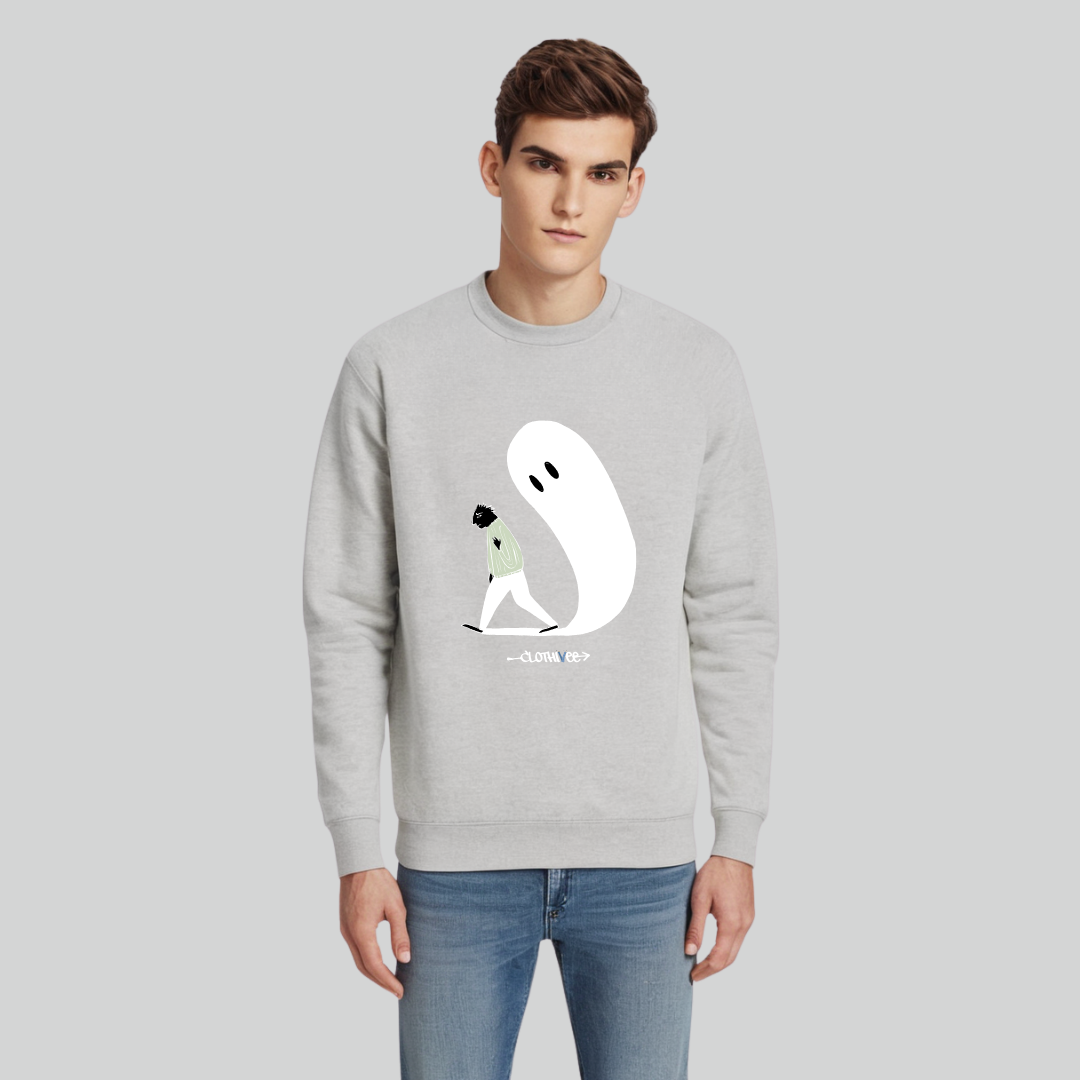Clothivee Haunting Steps Crew Neck Sweatshirt