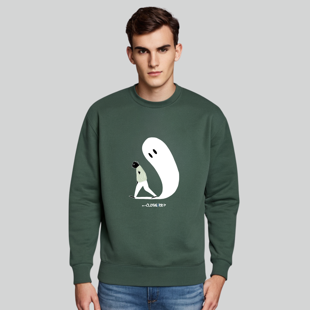 Clothivee Haunting Steps Crew Neck Sweatshirt