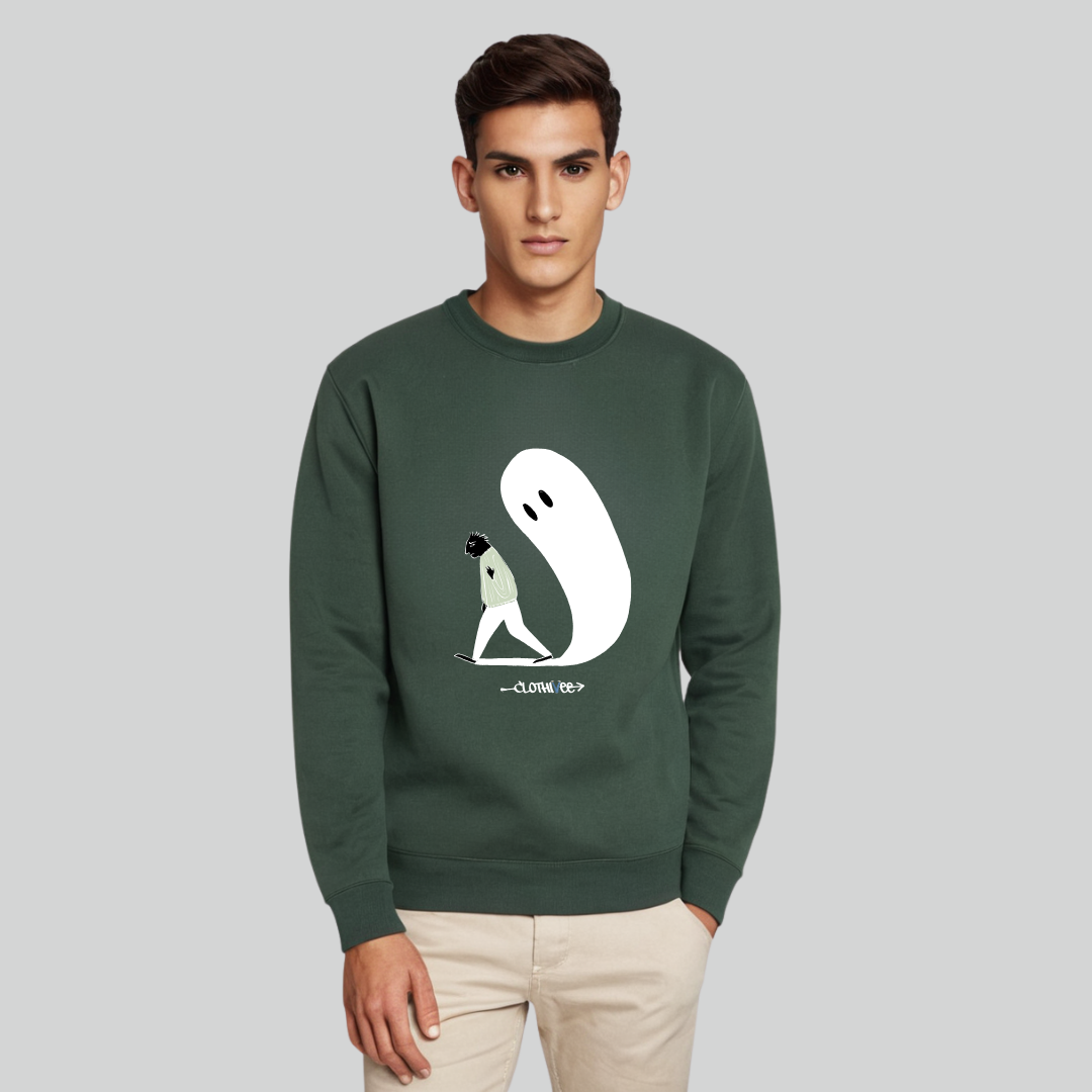 Clothivee Haunting Steps Crew Neck Sweatshirt