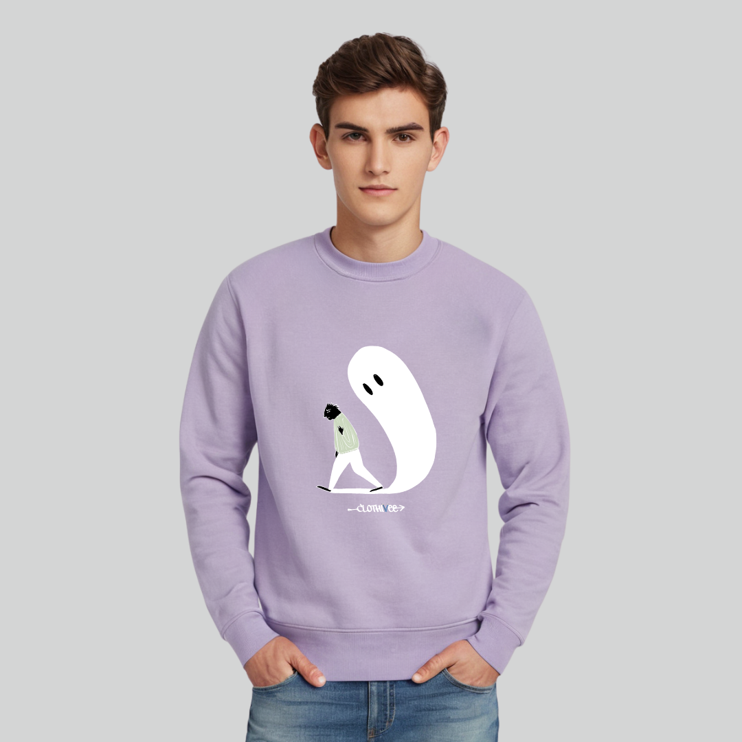 Clothivee Haunting Steps Crew Neck Sweatshirt