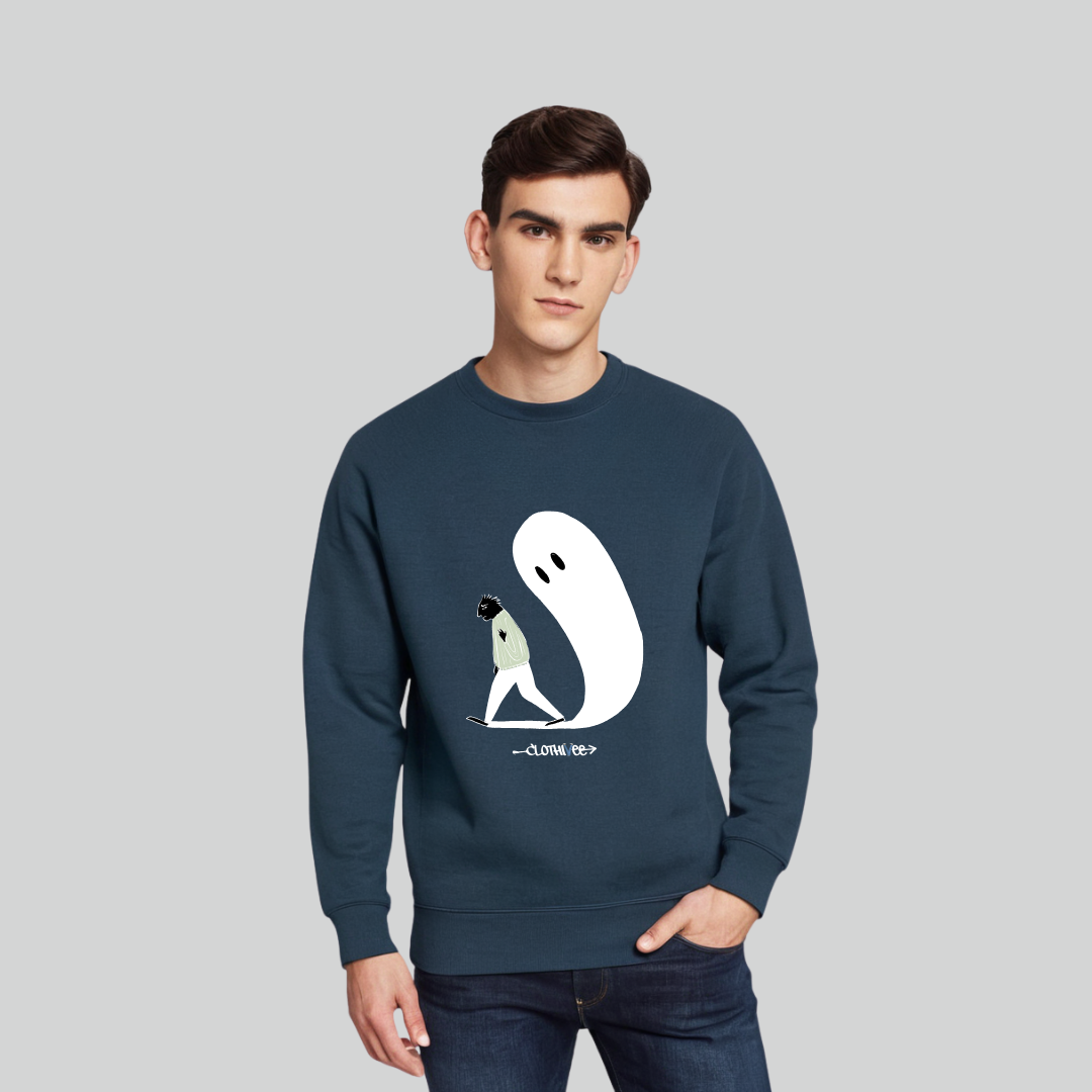 Clothivee Haunting Steps Crew Neck Sweatshirt