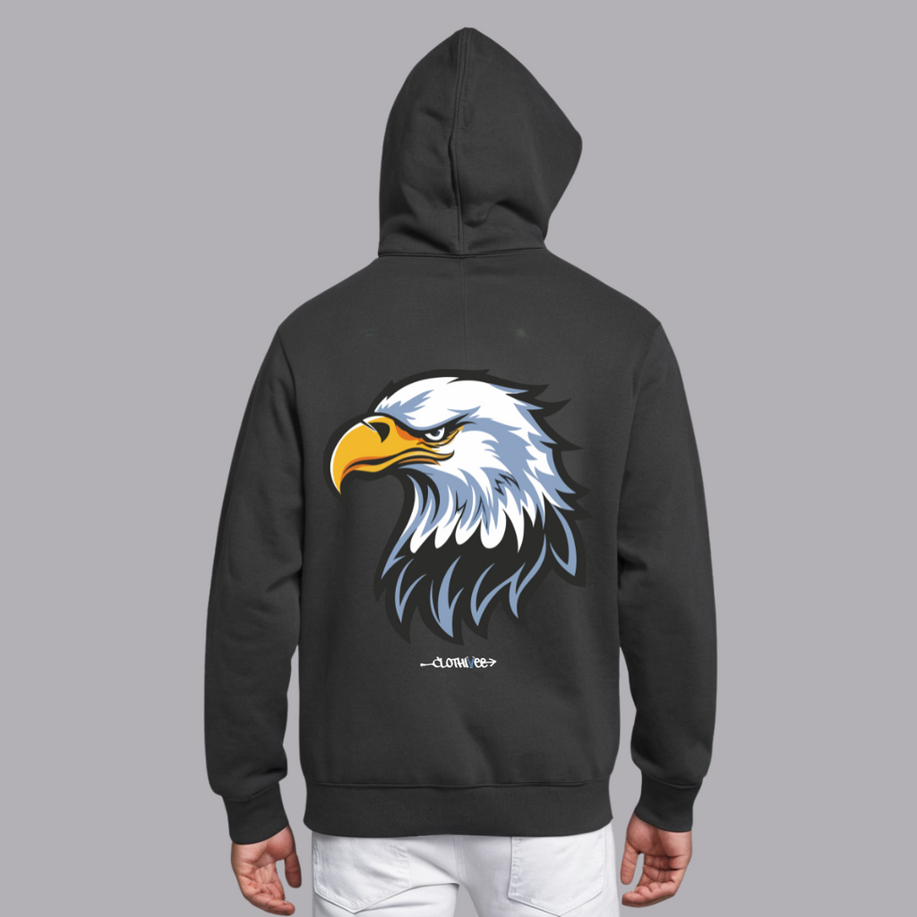 Clothivee Fierce Eagle Oversized Hoodie