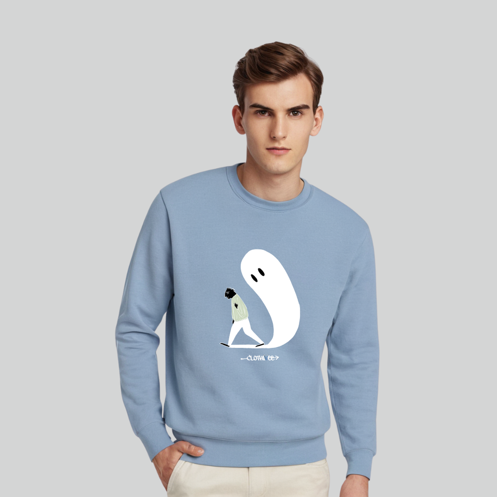 Clothivee Haunting Steps Crew Neck Sweatshirt