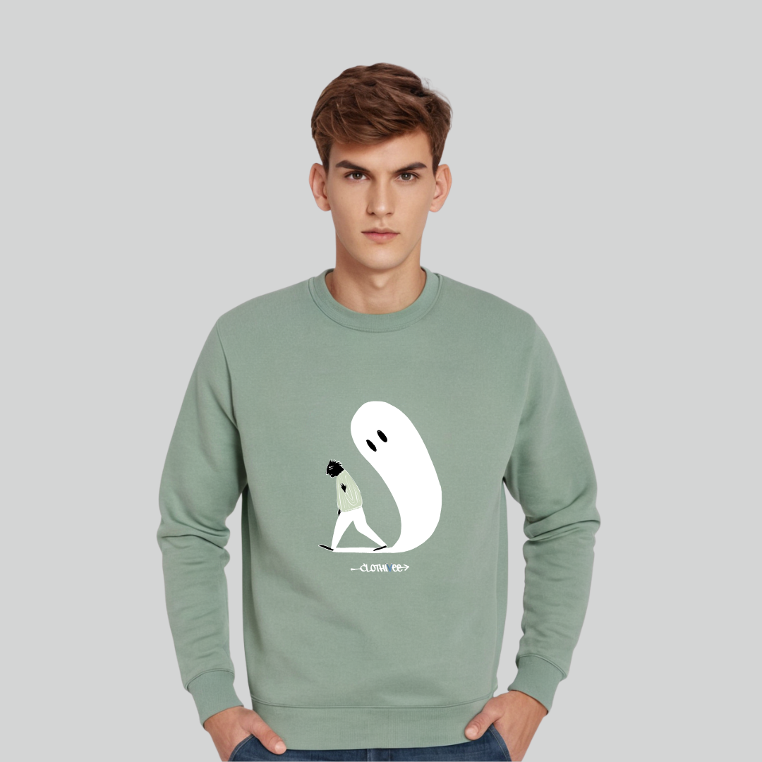 Clothivee Haunting Steps Crew Neck Sweatshirt