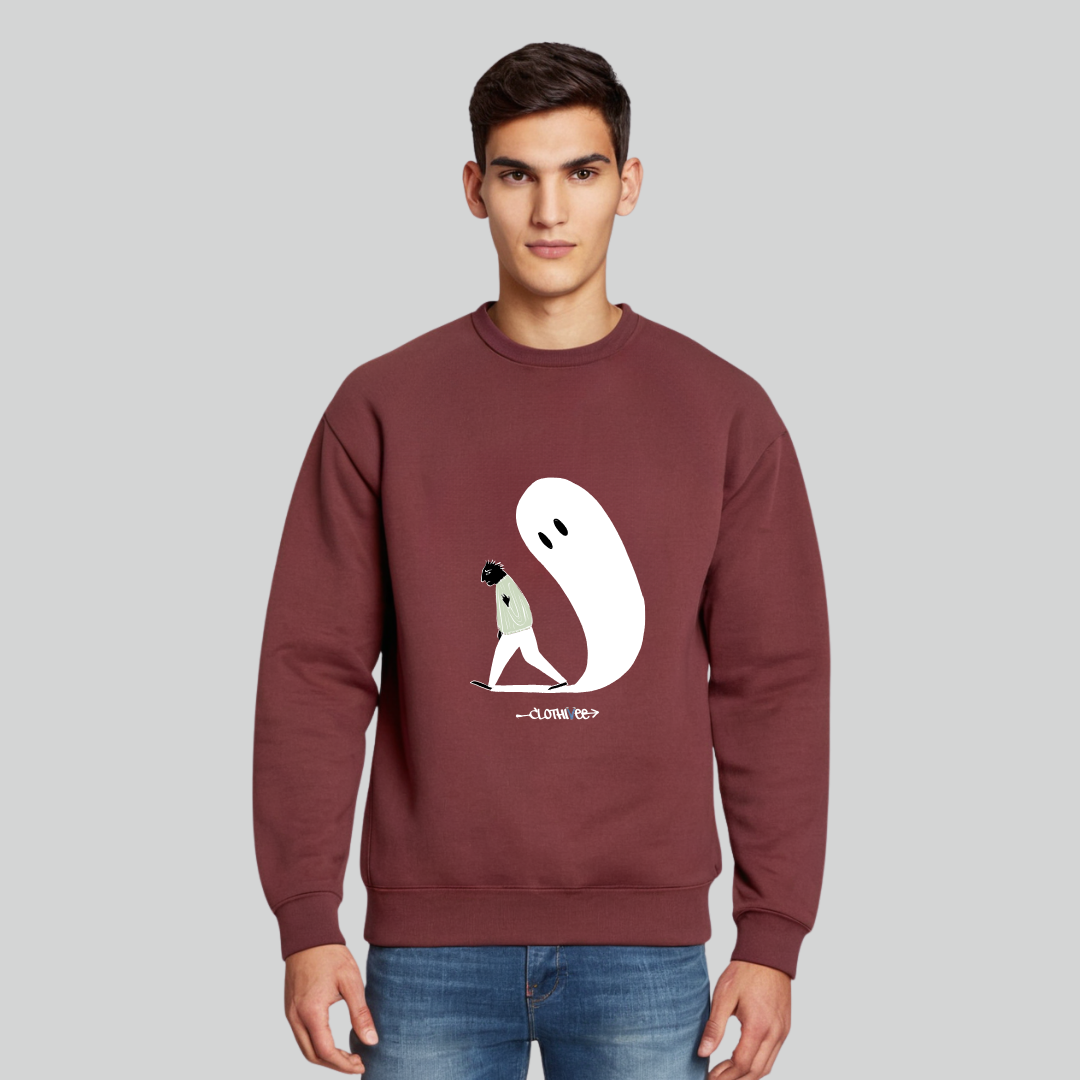 Clothivee Haunting Steps Crew Neck Sweatshirt