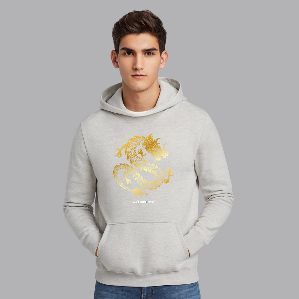 Clothivee Golden Dragon Hoodie