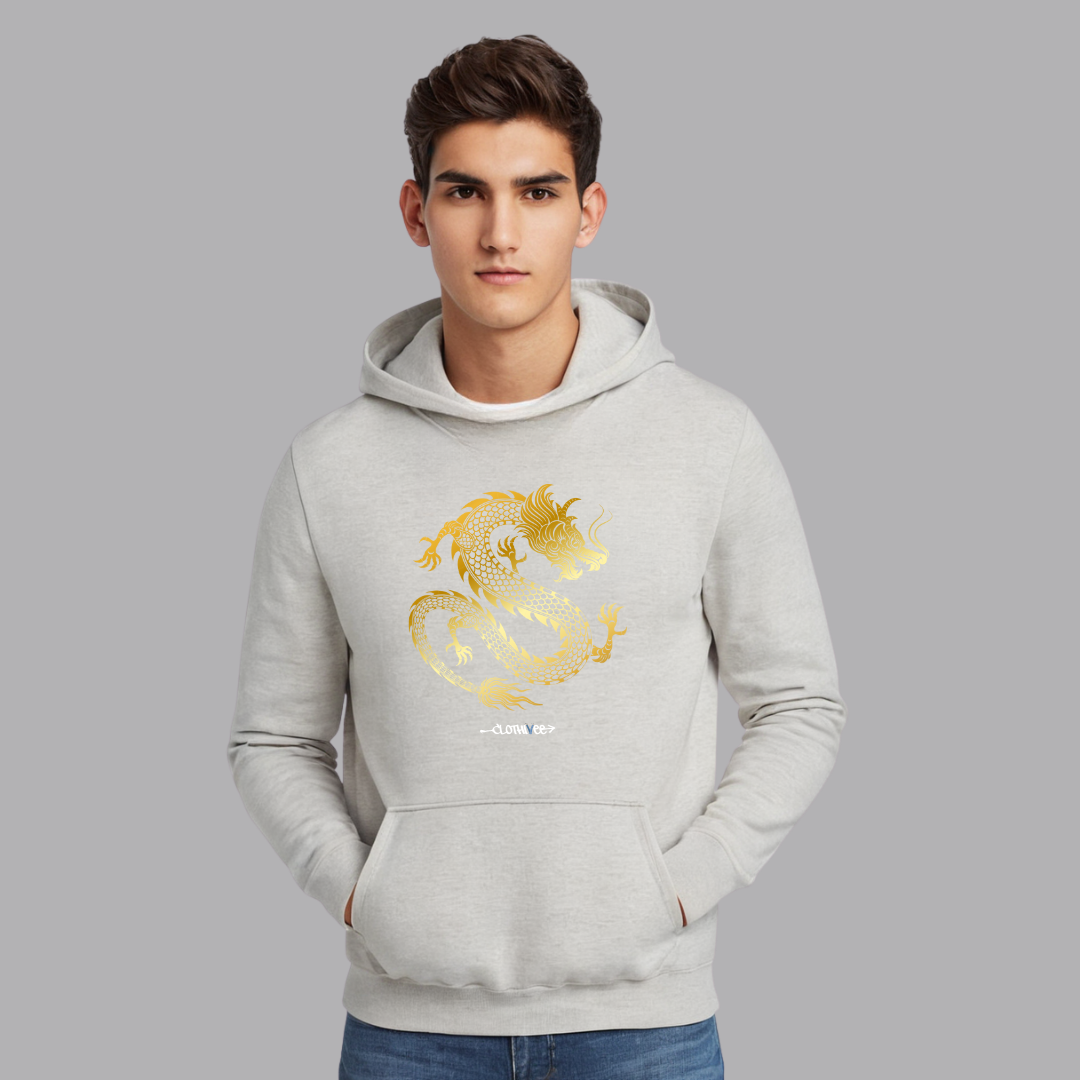 Clothivee Golden Dragon Hoodie