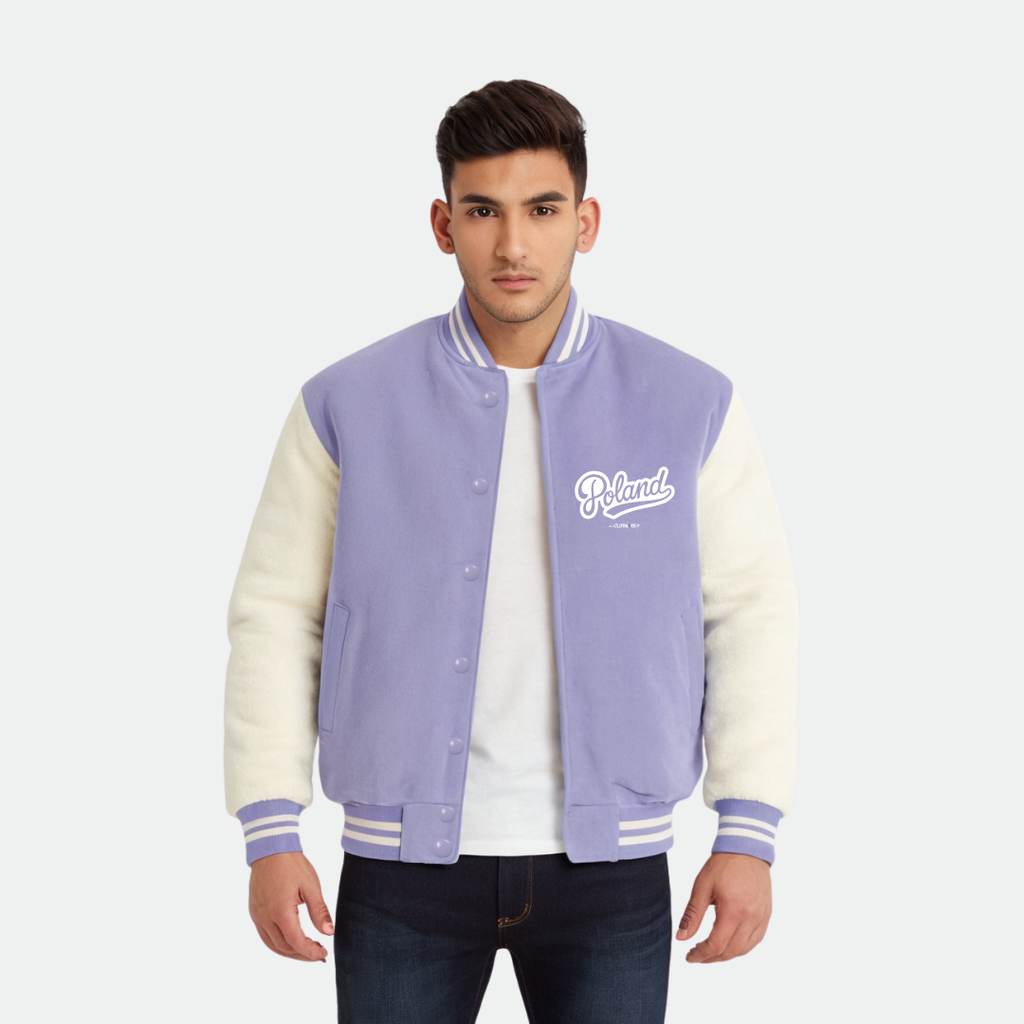 Clothivee Poland Script Varsity Jacket