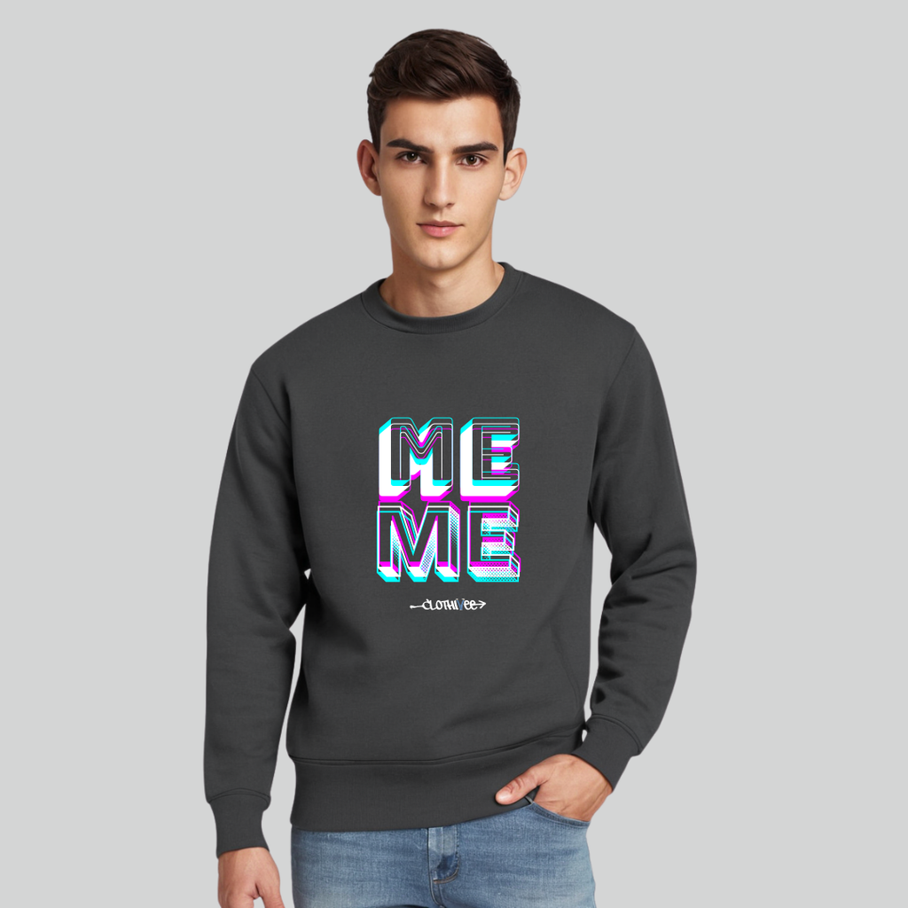 Clothivee Me Level Crew Neck Sweatshirt