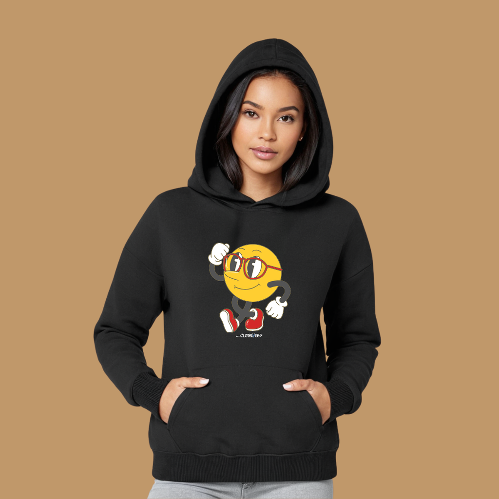 Clothivee Runner Smiley Women Hoodie