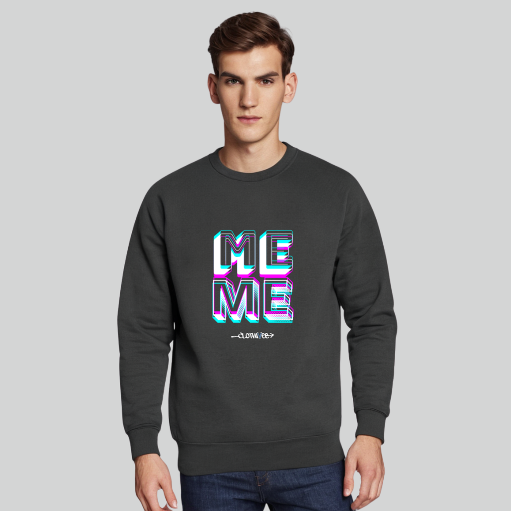 Clothivee Me Level Crew Neck Sweatshirt
