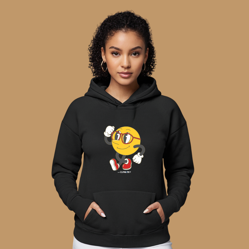 Clothivee Runner Smiley Women Hoodie