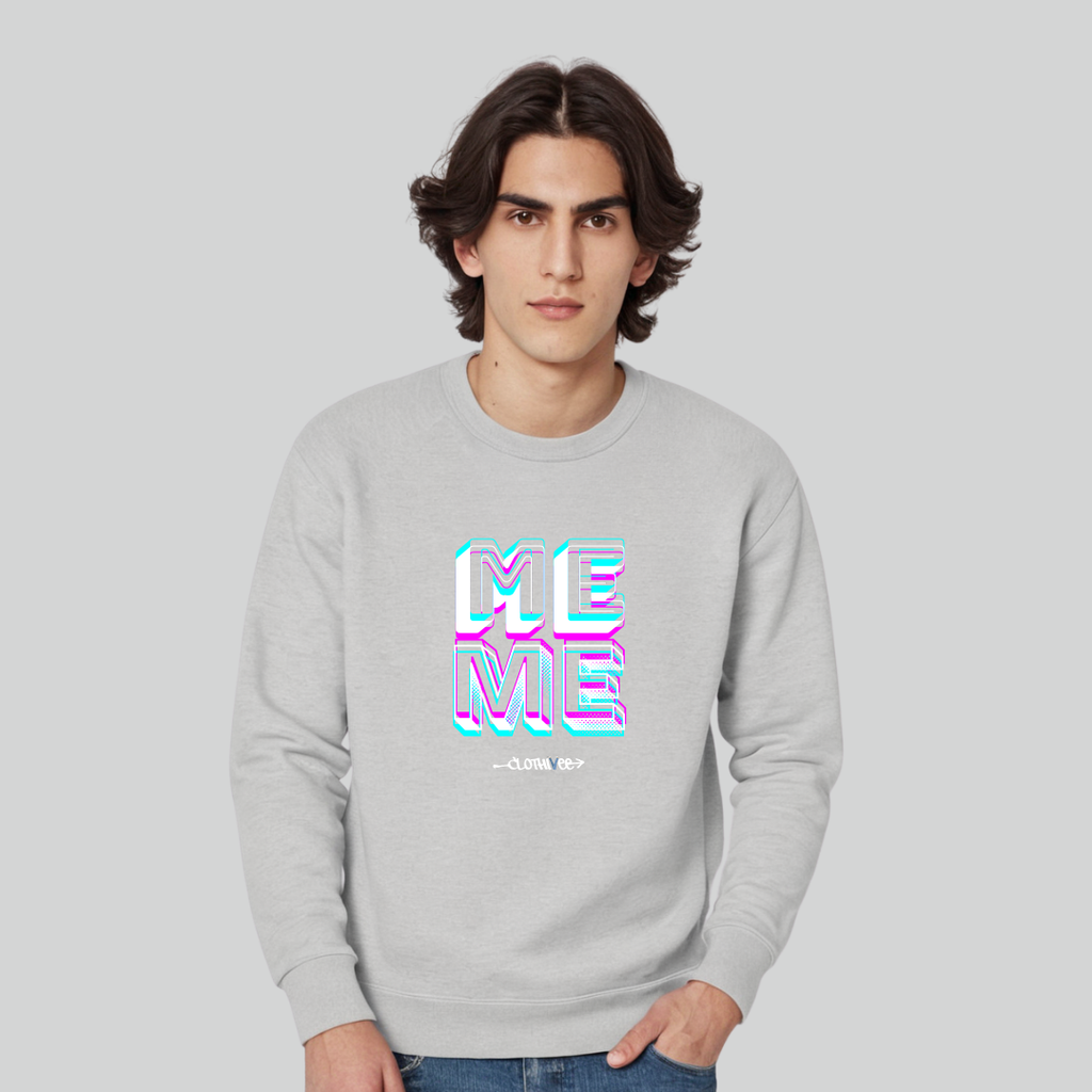 Clothivee Me Level Crew Neck Sweatshirt