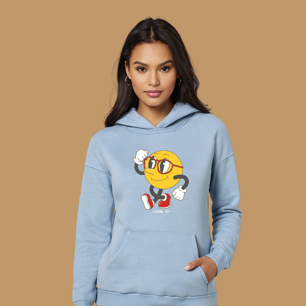 Clothivee Runner Smiley Women Hoodie