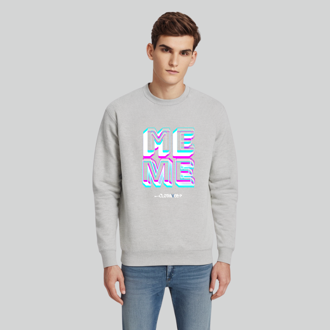Clothivee Me Level Crew Neck Sweatshirt