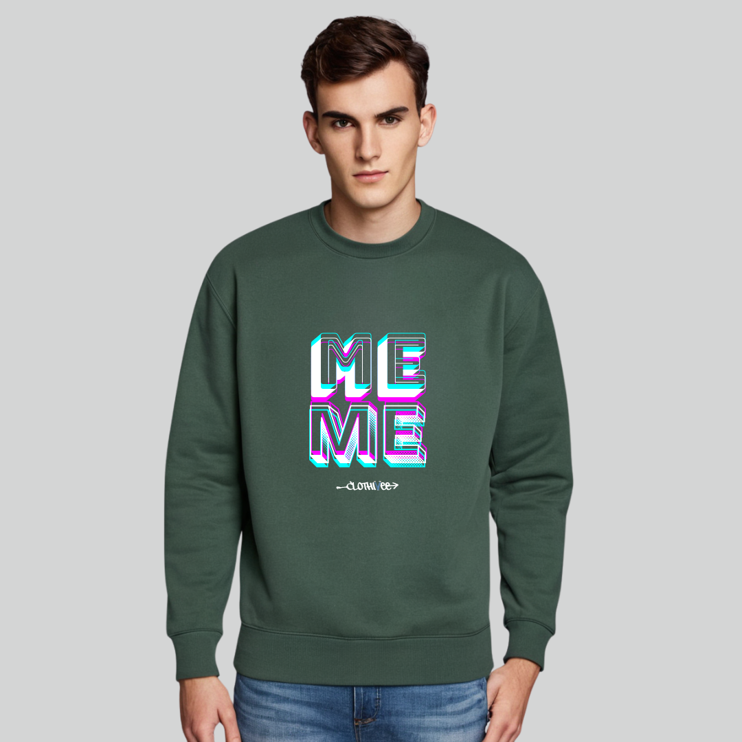 Clothivee Me Level Crew Neck Sweatshirt