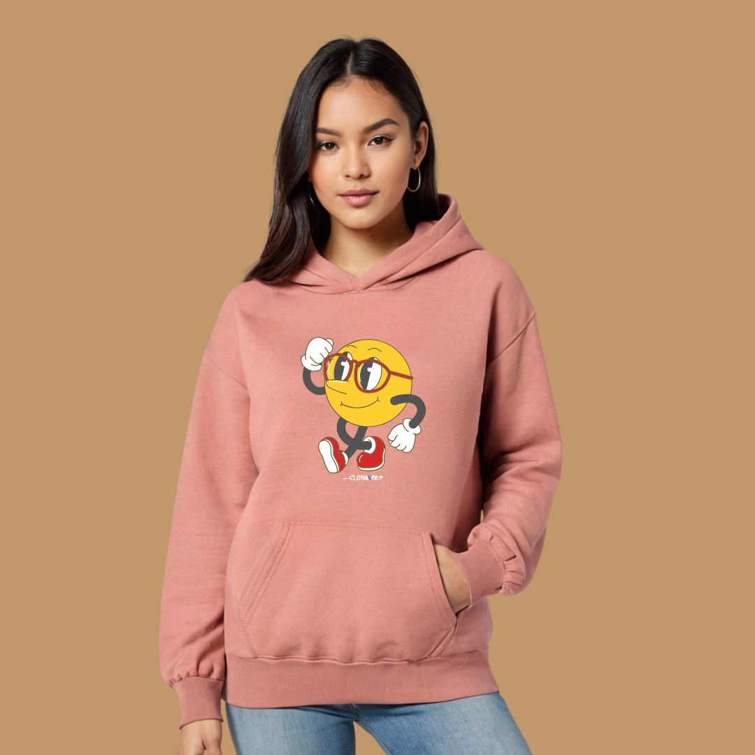 Clothivee Runner Smiley Women Hoodie