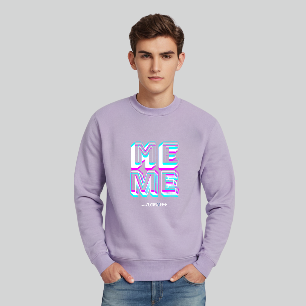 Clothivee Me Level Crew Neck Sweatshirt