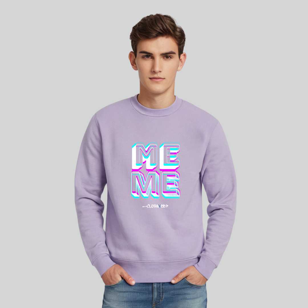 Clothivee Me Level Crew Neck Sweatshirt