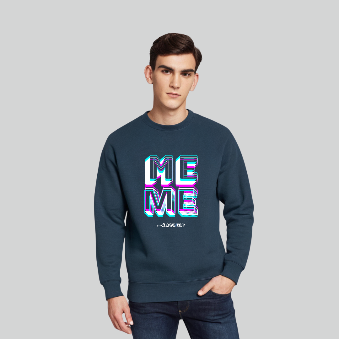 Clothivee Me Level Crew Neck Sweatshirt
