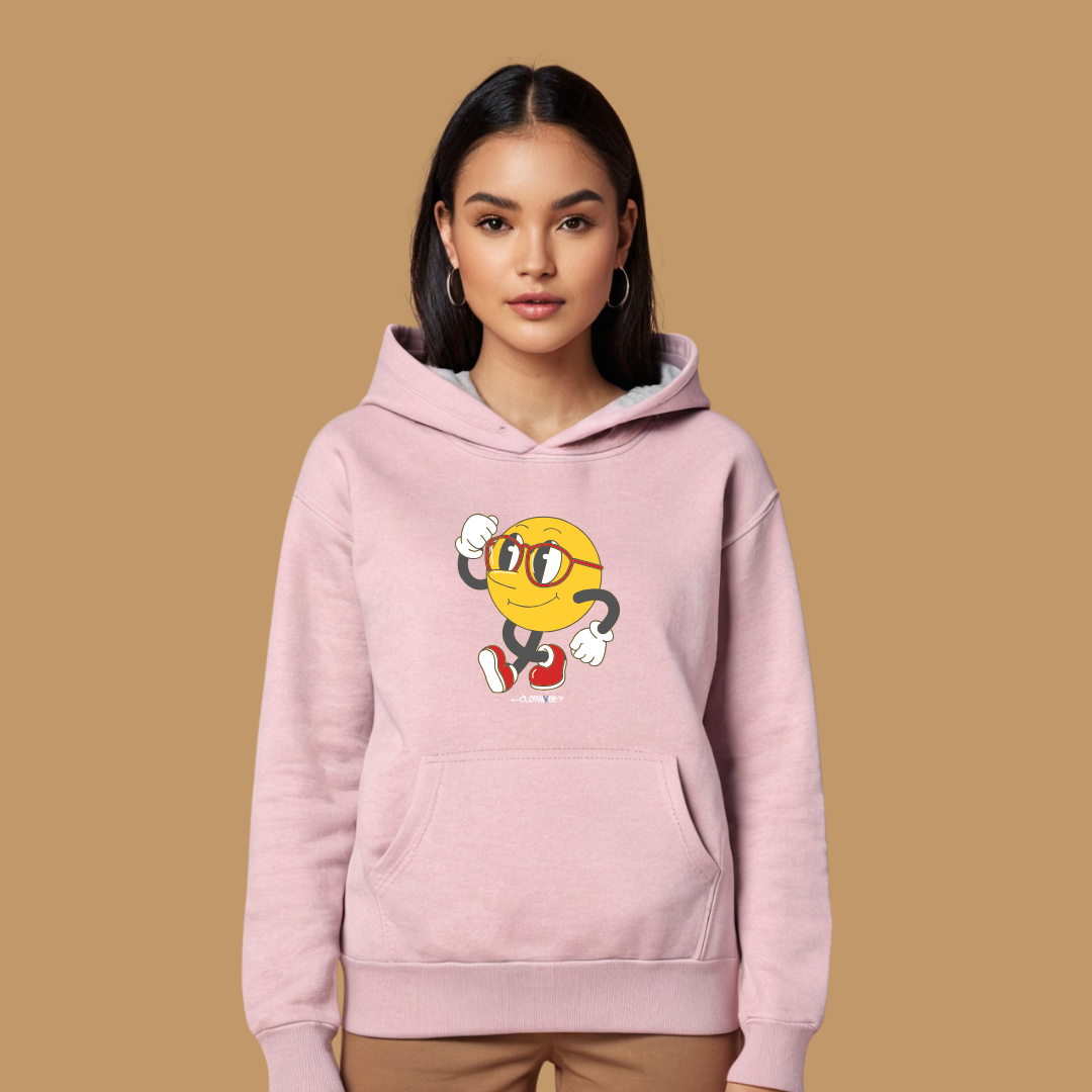 Clothivee Runner Smiley Women Hoodie