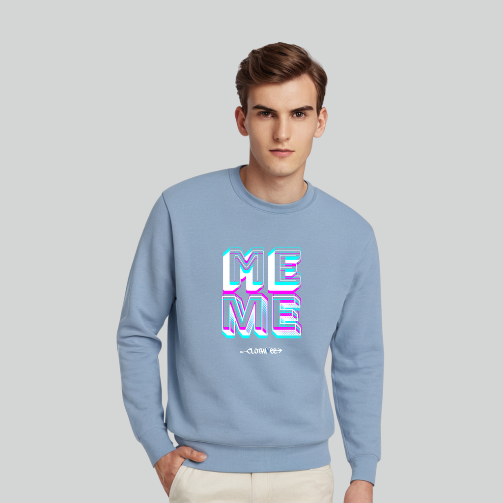 Clothivee Me Level Crew Neck Sweatshirt