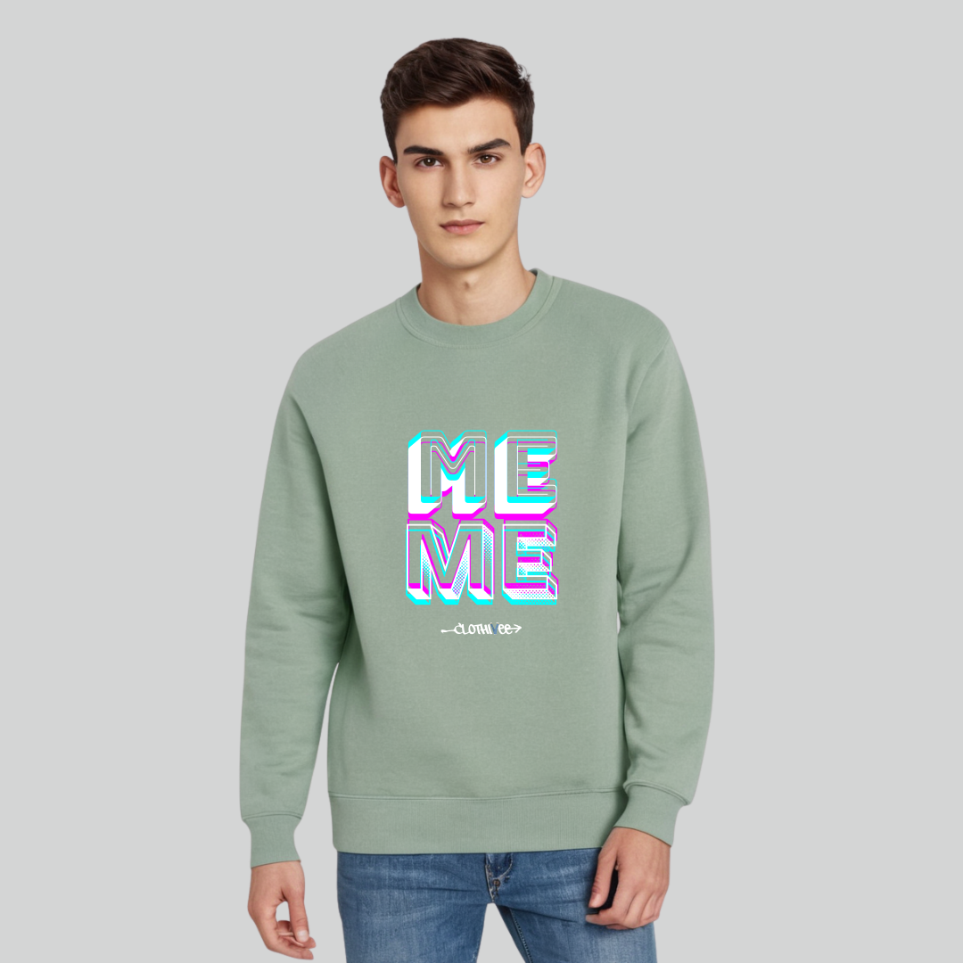 Clothivee Me Level Crew Neck Sweatshirt