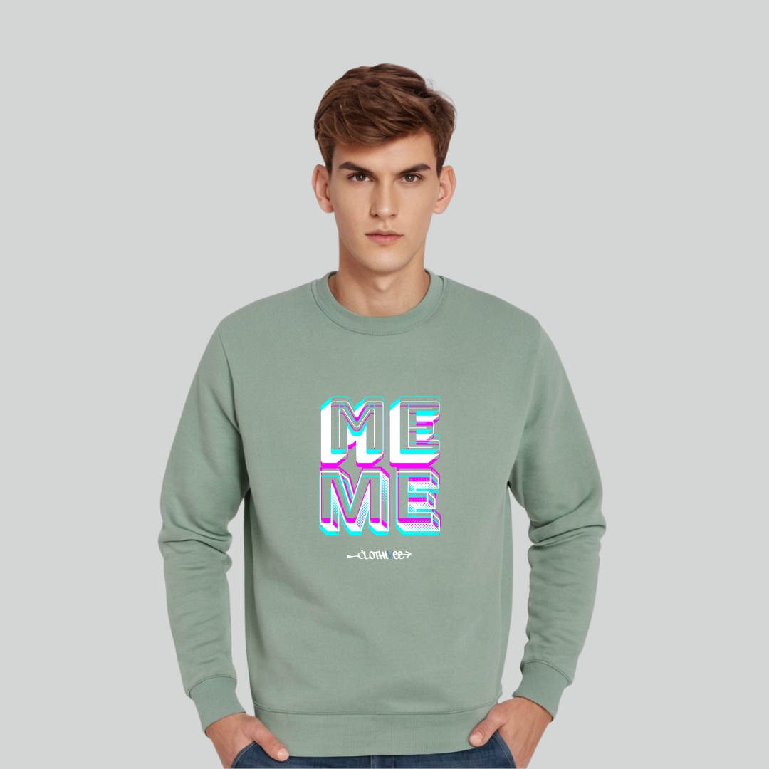 Clothivee Me Level Crew Neck Sweatshirt
