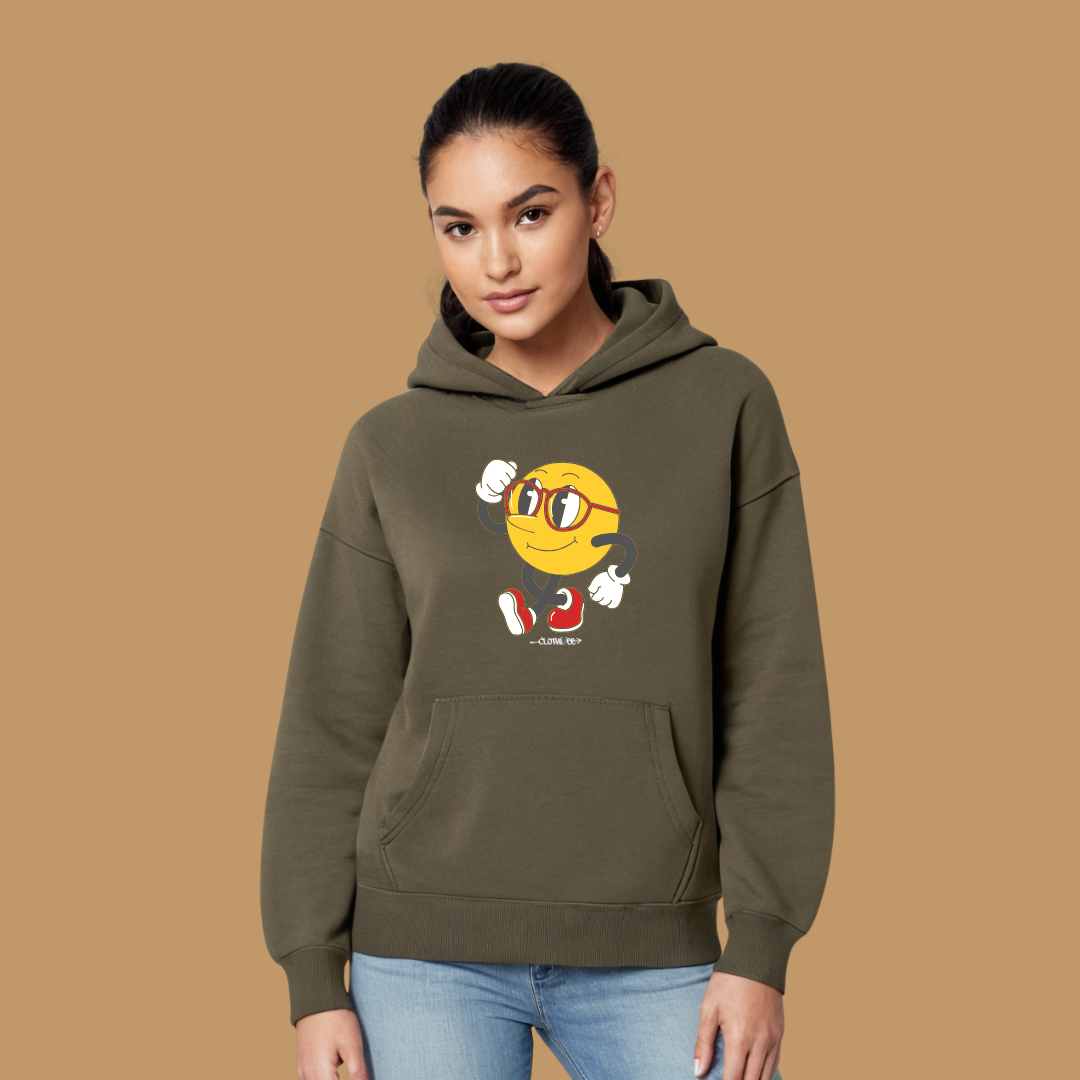 Clothivee Runner Smiley Women Hoodie