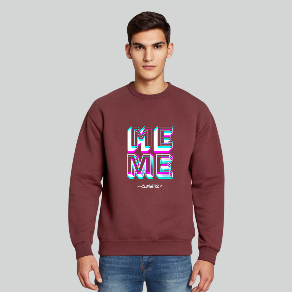 Clothivee Me Level Crew Neck Sweatshirt