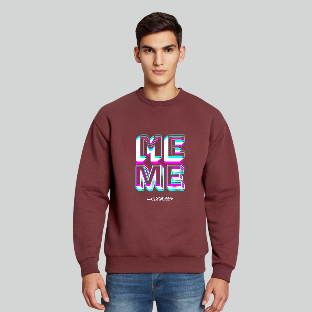 Clothivee Me Level Crew Neck Sweatshirt