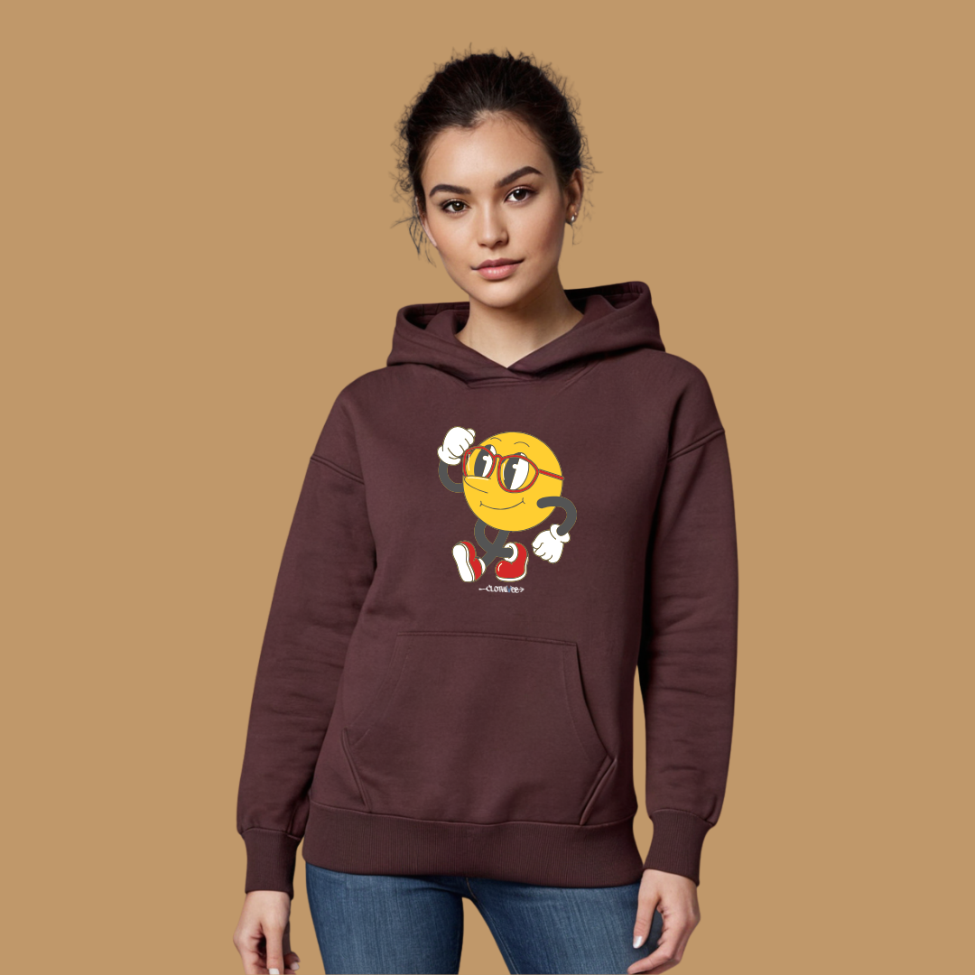 Clothivee Runner Smiley Women Hoodie