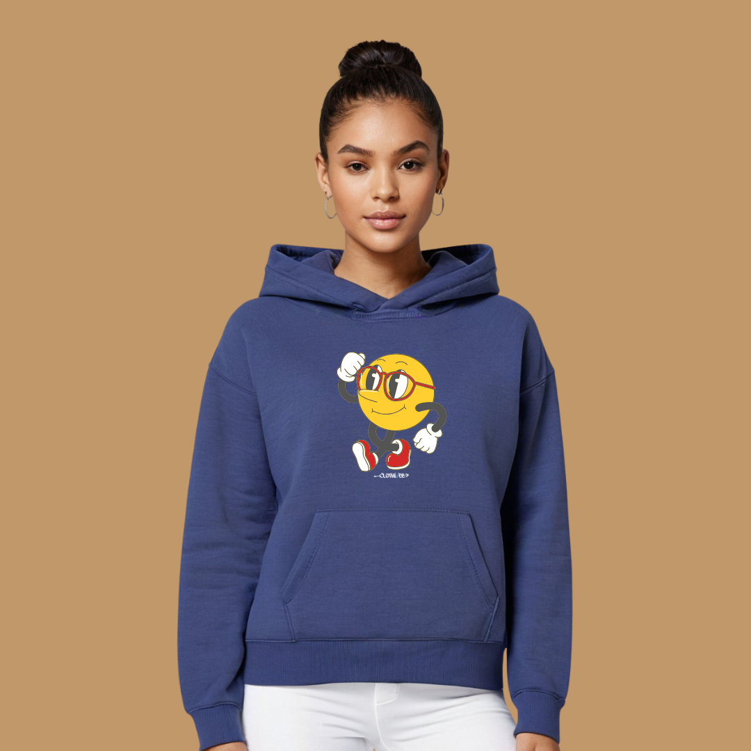 Clothivee Runner Smiley Women Hoodie
