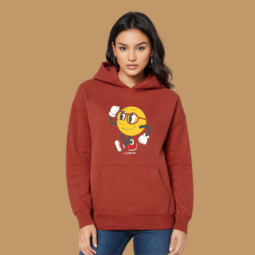 Clothivee Runner Smiley Women Hoodie