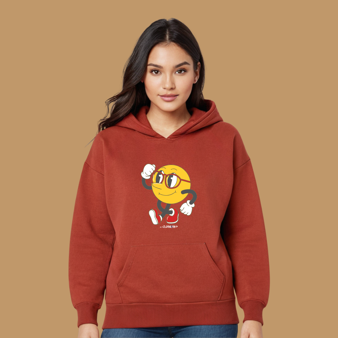 Clothivee Runner Smiley Women Hoodie
