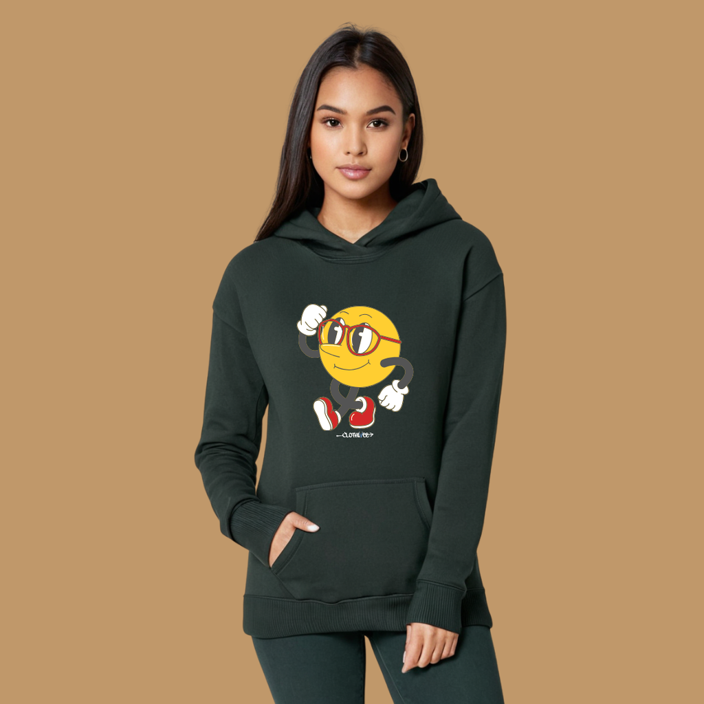 Clothivee Runner Smiley Women Hoodie