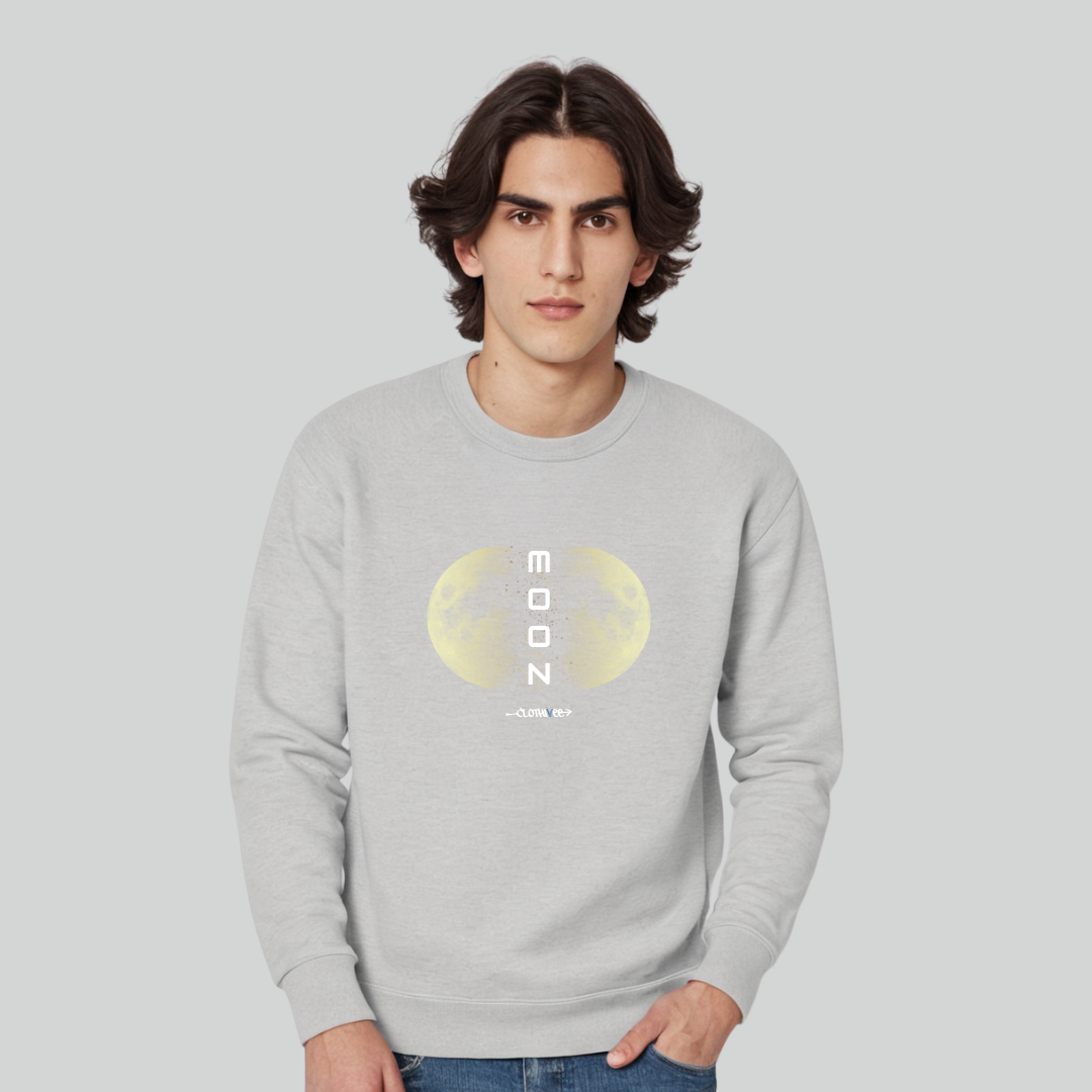 Clothivee Twin Moon Crew Neck Sweatshirt