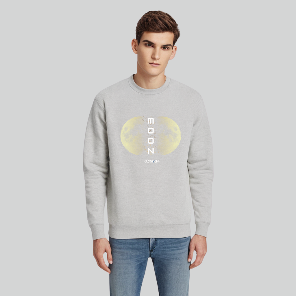 Clothivee Twin Moon Crew Neck Sweatshirt
