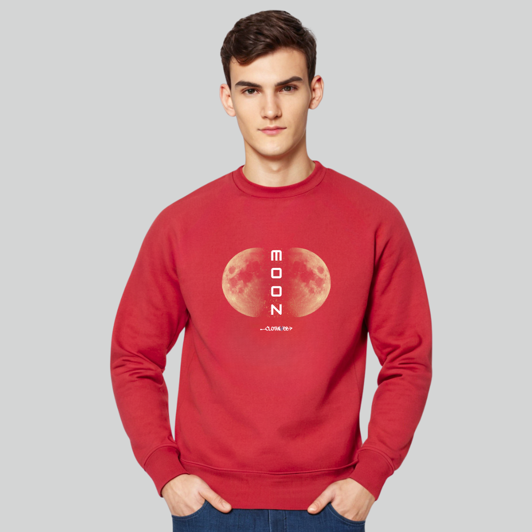 Clothivee Twin Moon Crew Neck Sweatshirt