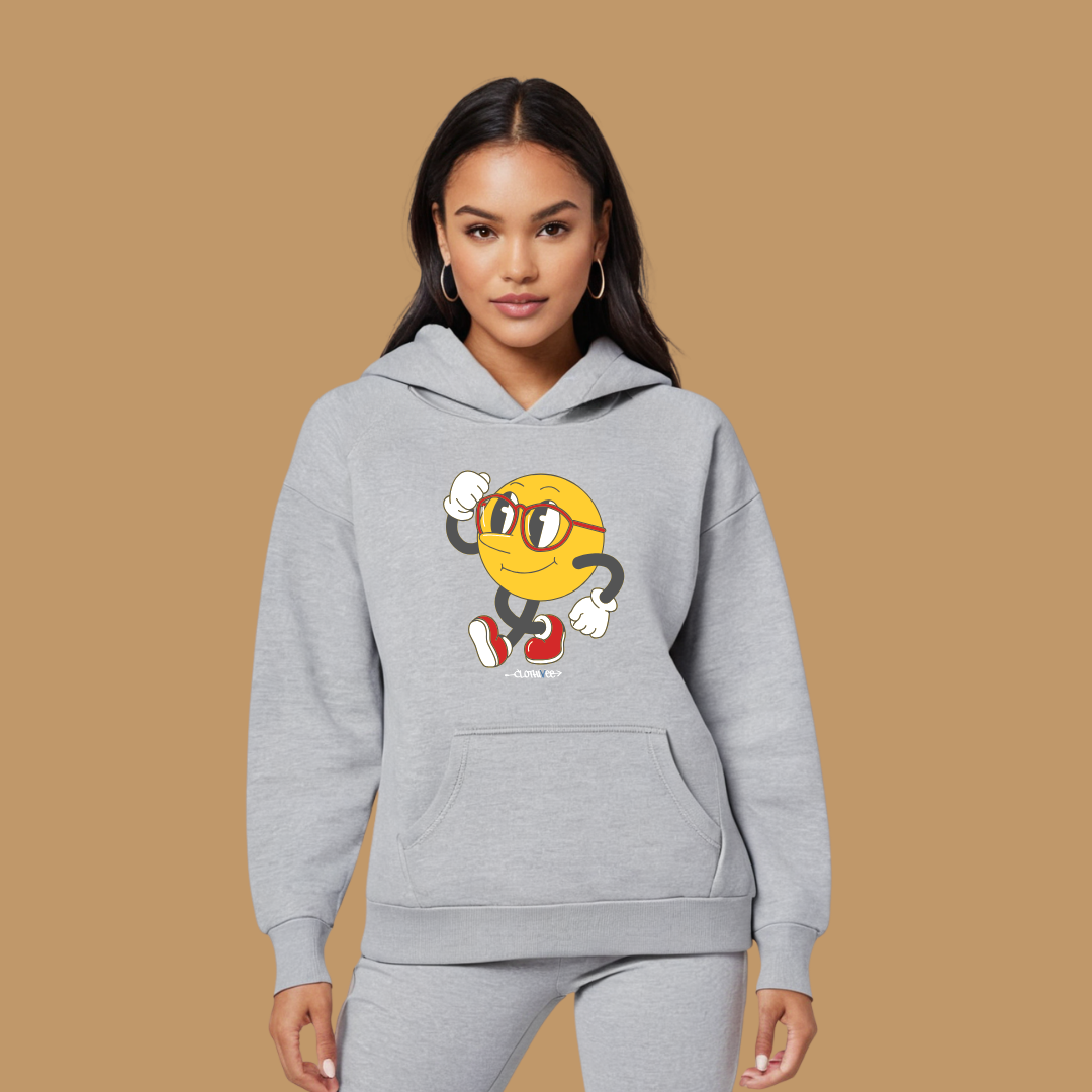 Clothivee Runner Smiley Women Hoodie