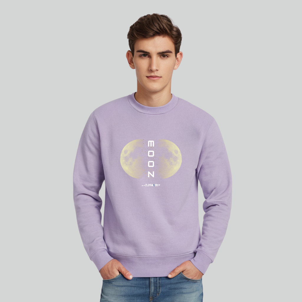Clothivee Twin Moon Crew Neck Sweatshirt