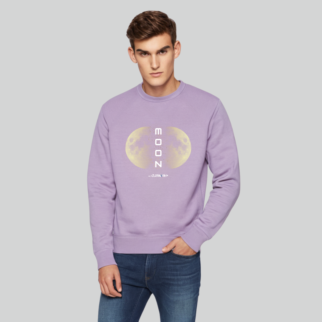 Clothivee Twin Moon Crew Neck Sweatshirt