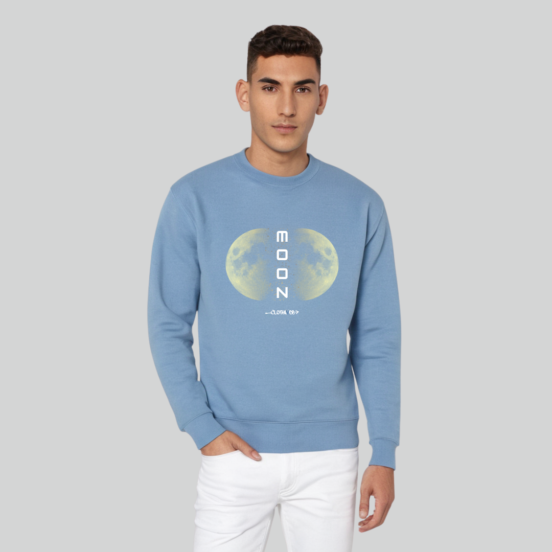 Clothivee Twin Moon Crew Neck Sweatshirt