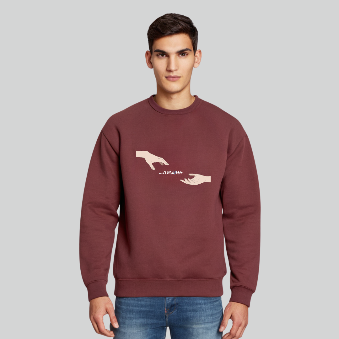 Clothivee Connection Touch Crew Neck Sweatshirt