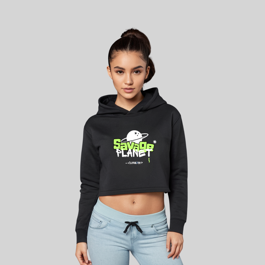 Savage Planet Women’s Crop Hoodie