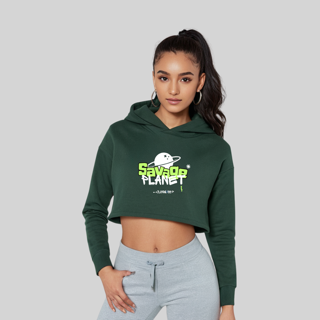 Savage Planet Women’s Crop Hoodie