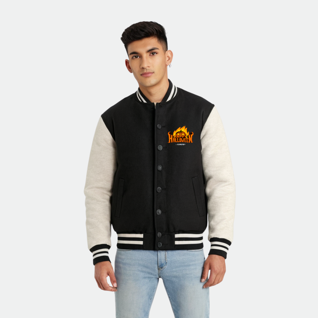 Clothivee Haunted Night Varsity Jacket