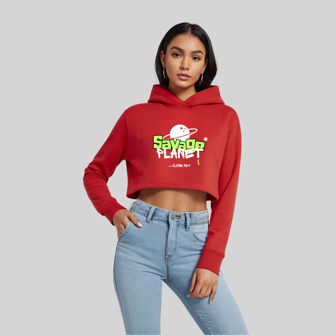Savage Planet Women’s Crop Hoodie